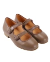 Zeebrakids Girls' Double Strap Mary Jane Flats - Toddler, Little Kid, Big Kid In Taupe