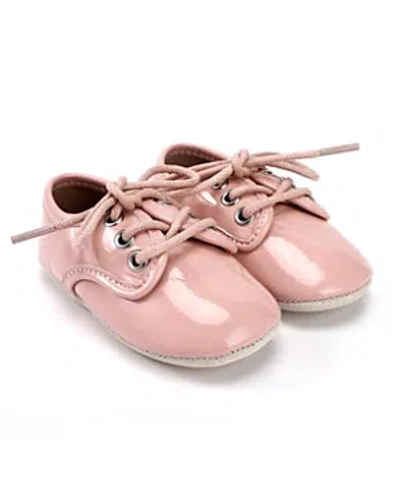 Zeebrakids Unisex Patent Lace Up Shoe - Baby In Ballerina Pink