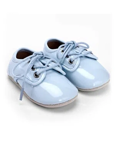 Zeebrakids Unisex Patent Lace Up Shoe - Baby In Ice Blue