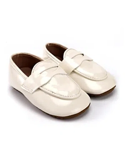 Zeebrakids Unisex Patent Penny Loafer - Soft Sole - Baby In White
