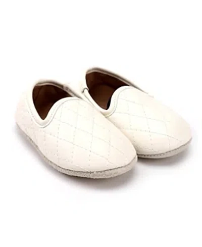 Zeebrakids Unisex Quilted Loafer - Baby In White