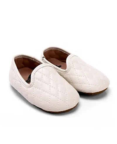 Zeebrakids Unisex Quilted Loafer - Soft Sole - Baby Newborn (0-9 Months) In White