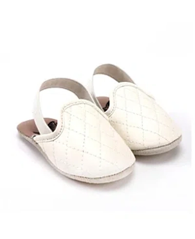 Zeebrakids Unisex Quilted Slingback Mules - Baby In Neutral