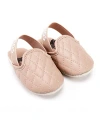 Zeebrakids Unisex Quilted Slingback Mules - Baby In Rose