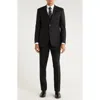 Zegarie Black Mélange 3-piece Suit In Blue