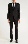 Zegarie Stretch 3-piece Suit In Black