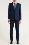 Zegarie Stretch 3-piece Suit In Blue