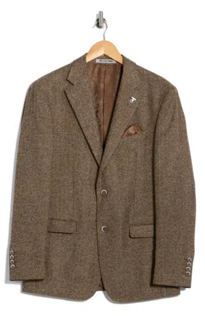 Zegarie Tweed Two-button Sport Coat In Brown