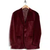 Zegarie Velvet Sport Coat In Red