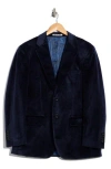 Zegarie Velvet Two-button Sport Coat In Blue
