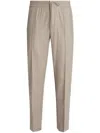 Zegna Pantalon De Jogging En Laine 15milmil15 Taupe Clair In Neutrals
