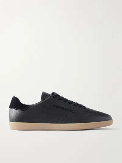 Zegna 232 Full-grain Leather Sneakers In Multi