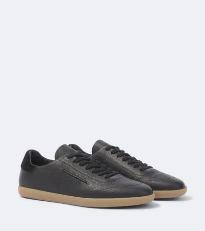 Zegna Elegant Tone-on-tone Sneakers For Men In Black