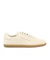 Zegna 232 Low Top Suede Sneakers Rubber Sole In White