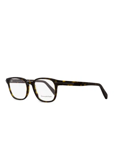 Zegna 5032 Tortoiseshell-effect Glasses In Black
