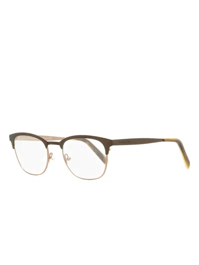 Zegna 5099 Rectangular Glasses In Brown