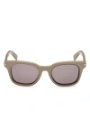 Zegna 50mm Rounfd Sunglasses In Neutral