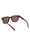 Zegna 50mm Rounfd Sunglasses In Brown