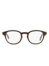 Zegna 5108 Round-frame Glasses In Brown
