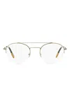 Zegna 5131 Double-bridge Glasses In Gold