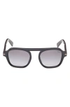 Zegna Men's Aurora Ii Acetate Rectangle Sunglasses In Grey/other/gradient Smoke