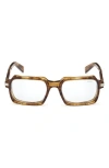 Zegna Rectangle-frame Sunglasses In Shiny Transparent Havana
