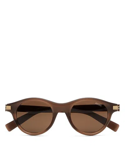 ZEGNA ACETATE SUNGLASSES, 48MM