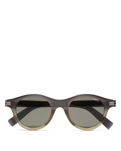 Zegna Acetate Sunglasses, 48mm In Grey