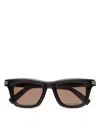Zegna Black Acetate Sunglasses In Black