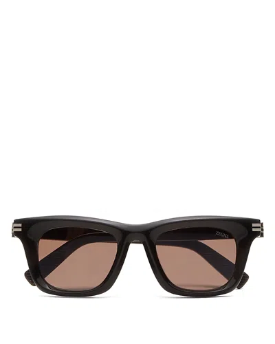 ZEGNA ACETATE SUNGLASSES, 49MM
