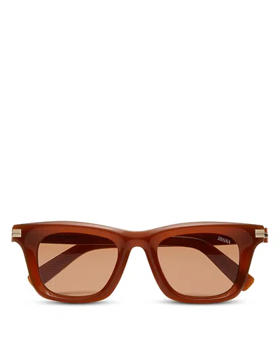 ZEGNA ACETATE SUNGLASSES, 49MM