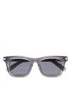 Zegna Grey Acetate Sunglasses In Grey