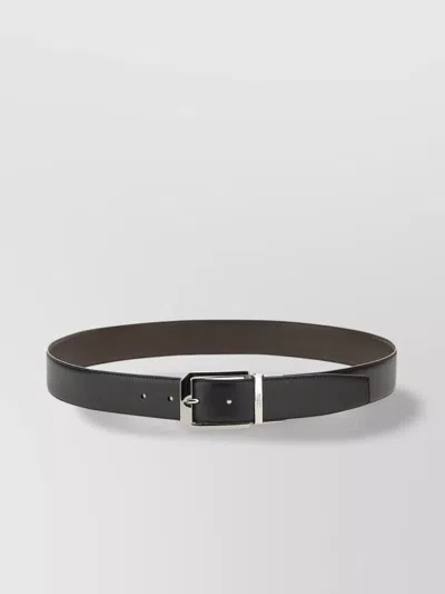 ZEGNA ADJUSTABLE REVERSIBLE LEATHER BELT