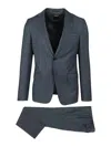 Zegna Plaid Centoventimila Wool Suit In Blue