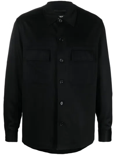 Zegna Alba Oasi Shirt Jacket In Black
