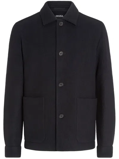 ZEGNA ALPE CHORE BUTTON-UP SHIRT JACKET