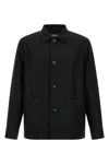 Zegna Overshirt With Collared Design And Pockets In Black