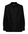 Zegna Linen Chore Jacket In Black