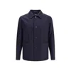 Zegna Alpe Wool Chore Jacket In Blue