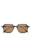 Zegna Light Brown Aluminum And Metal Sunglasses In Light Brown