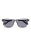 Zegna Angular-frame Sunglasses In Grey