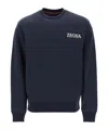 Zegna Sweatshirt With Logo In Black