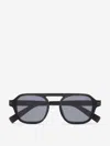 Zegna Lunettes De Soleil Aurora Ii En Acétate Gris Foncé Transparent
