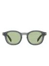 Zegna Blue Aurora I Acetate Sunglasses In Blue