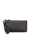 Zegna Leather Zip-fastening Clutch Bag