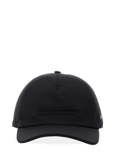 Zegna Baseball Hat With Logo In Brown