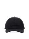 Zegna Baseball Cap With Structured Crown In Black