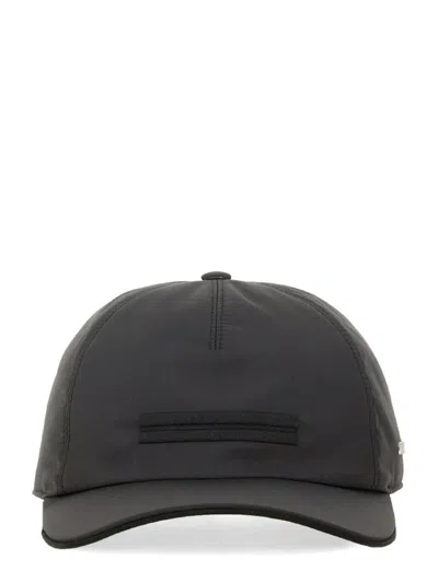 Zegna Baseball Hat With Structured Design In Black