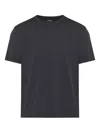 Zegna Crew Neck Plain Design Short Sleeves T-shirt In Black