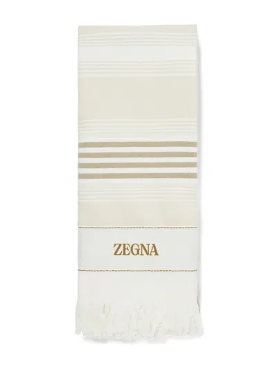 Zegna Beach Towel In Blue